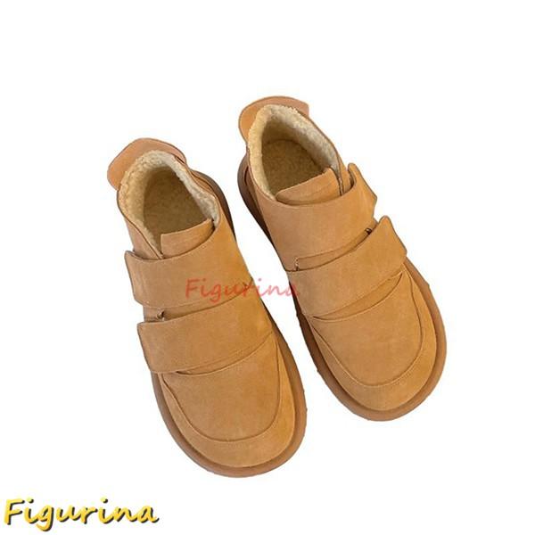 スノーブーツ レディース ムートンブーツ ウィンターブーツ ベルクロ 雪靴 ショート丈 裏起毛 あっ...