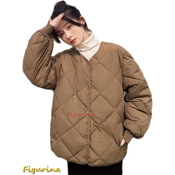 ダウンジャケット インナーダウン レディース ショート 薄手 ノーカラージャケット 大きいサイズ 撥...