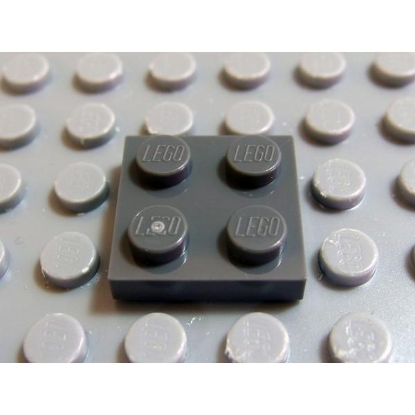 ★LEGO★売切り【Plate 1個 2×2 Dark Bluish Gray】(3022-085)