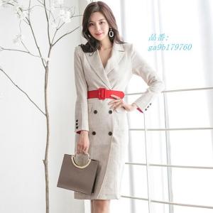 トレンチ風ワンピースの商品一覧 通販 Yahoo ショッピング