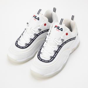 在庫限り【outlet / 処分特価品】F51280125 フィラレイ TOKYO ホワイト/Fネイビー/Fレッド 【ユニセックス スニーカー FILA フィラ】