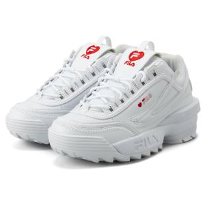 在庫限り【outlet / 処分特価品】WFW23040155 DISRUPTOR II EXP HEART(ディスラプター2EXPハート) WHITE/PINK【FILA フィラ レディース スニーカー 厚底 】｜filafootwear