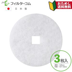 ユニックス(UNIX) PRP150対応品 互換フィルター φ140内径口19（3枚入）【※枠無フィルター部分のみ】【お試しポスト投函便】