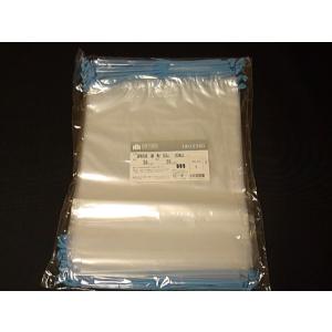 透明巾着袋　透明ポリ巾着袋　透明ビニール巾着袋　紐：青　サイズ260×350（底マチ80ミリ）　20...