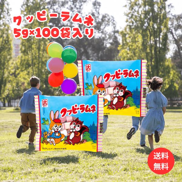 カクダイ製菓 クッピーラムネ 5g×100袋 駄菓子 お菓子 小分け 景品 子供会 お祭り イベント...