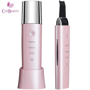 COSBEAUTY CB-018 ピンク 美顔器 アクリアルピーリングプロ 多機能 超音波 防水 コスビューティー  (SG)｜fill-online