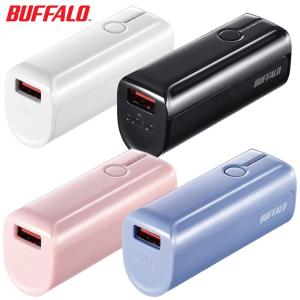 BUFFALO モバイルバッテリー 3350mAh USBケーブル付属 (A to miniB) 残量LED バッファロー (06)