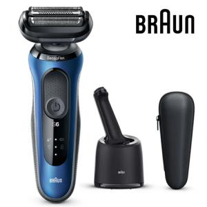 BRAUN 60-B7000cc シリーズ6 充電式 シェーバー 肌にやさしい 深剃りブルー Series6 ブラウン (06)｜fill-online