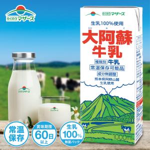 大阿蘇牛乳 1000ml 成分無調整 常温保存 長期保存 ロングライフ パック 備蓄 LL牛乳 国産 らくのうマザーズ 熊本県酪農業協同組合連合会 (06)｜NEXT ONLINE