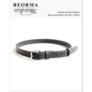 BEORMA LEATHER COMPANY B0016 22mm DOUBLE LOOP BELT / BRIDLE べオーマレザーカンパニー ダブルループベルト｜fill-store