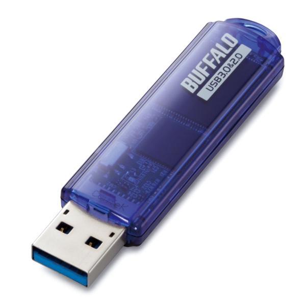 バッファロー BUFFALO USB3.0対応 USBメモリ スタンダード 16GB ブルー RUF...