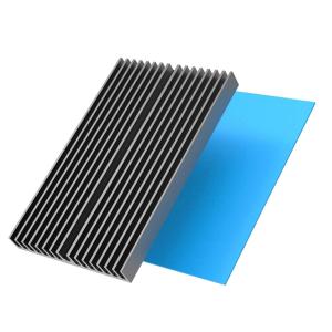 2個 アルミニウム脱熱器100x40x20mm ヒートシンク 冷却板 放熱板 小型