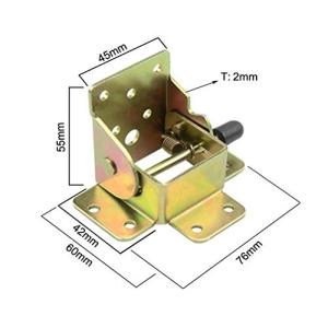 WOAIWO 折れ脚金具 折りたたみ テーブル用脚 おしゃれな家へ DIY (4枚セット) (C)｜フィルパシオヤフーショップ