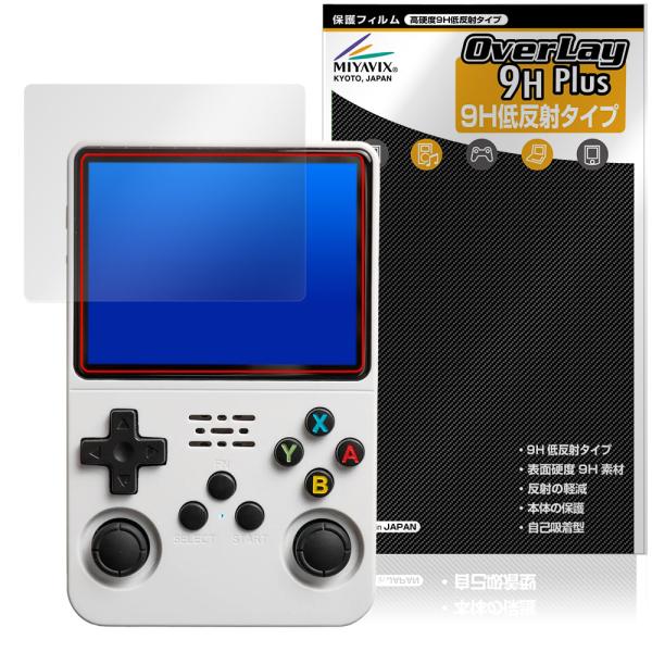 3.5インチ レトロハンドヘルドゲームコンソール R36S 保護フィルム OverLay 9H Pl...