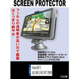 【互換品】 【指紋防止フィルム】Pioneer 楽ナビ AVIC-RW912/AVIC-RW712/AVIC-RW512/RW112 対応 液晶保護フィルム(指紋防止フィルム)