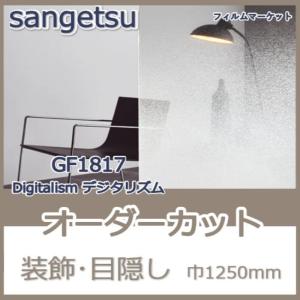 窓ガラス フィルム GF1817 Digitalism デジタリズム サンゲツ 巾1250mm グラデーション 目隠し UVカット 0.01平米 オーダーカット 住宅用｜filmmarket