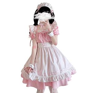 YAISHN メイド服 ゴスロリ 人気 ワンピース ハロウィン 仮装 レディース 可愛い ロリータ コスプレ 半袖 蝶結ぶ パーティー イベント