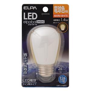 LDS1L-G-G901 ELPA エルパ LED電球サイン球E26 電球色