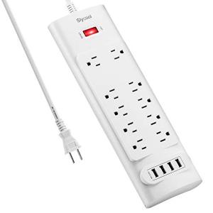 USB 電源タップ コンセント AC10個口（100-125V）＋4USBポート（最大3.4A/5V）