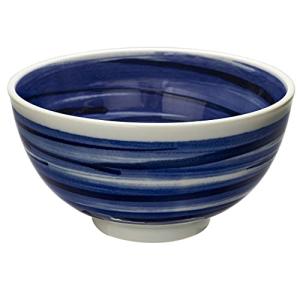 美濃焼 丼 ボウル 鉢 皿 5寸 約16cm 電子レンジ 食洗機対応 呉須刷毛目 日本製 130-1220