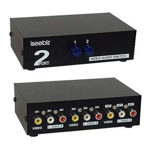 Iseebiz AV切替器 オーディオ・ビデオ切替器 機械式・電源不要