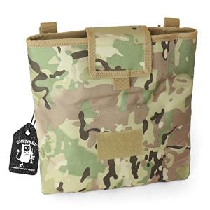 SHENKEL タクティカル ドロップマガジン ダンプポーチ 折り畳み可  幅広ベルト対応 マガジン収納ポーチ ロールア