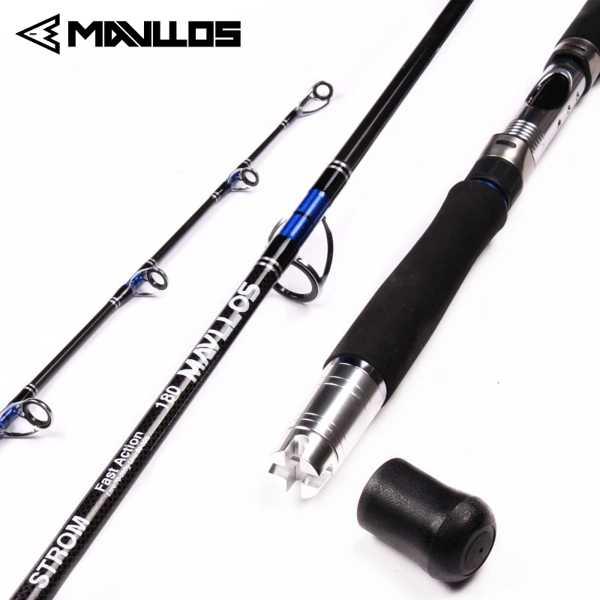 Mavllos-マグロジギングロッド 80-250g カーボンmhチップ ポータブル 塩水 スピニン...