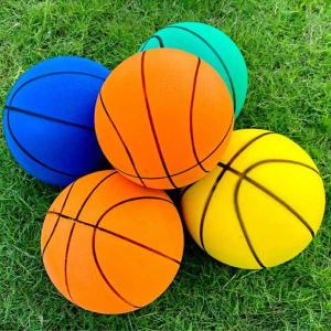 静かなトレーニングバスケットボールボール、クッション付き弾むボール、高密度フォーム、ソフト、ミュート、クッション、18cm、22cm、24cm｜filotokyo