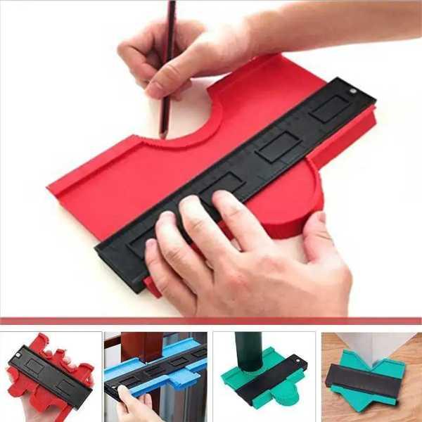 プロファイル輪郭ゲージライン定規カッティングテンプレート構築木工測定器セラミックtilingタイルツ...
