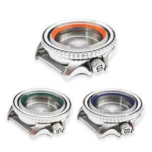 メンズウォッチ用スチールケース 42mm 時計アクセサリー n h35/nh36ムーブメント サファイアクリスタル 316l