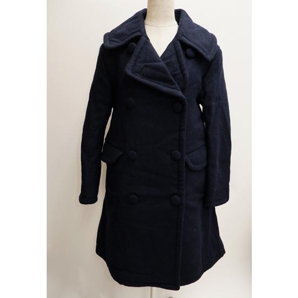 45R(45rpm 45アールピーエム) スコットランド製生地シェットランド二重織Pコート[LCTA...