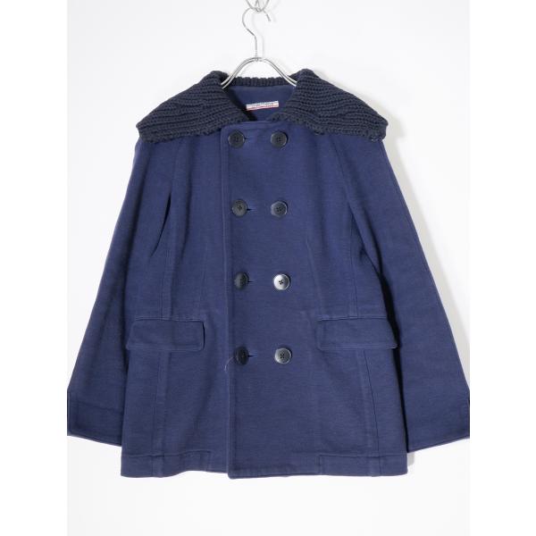 45R(45rpm 45アールピーエム) umii908ハイネックリブニット襟 ヘリンボーンコットン...