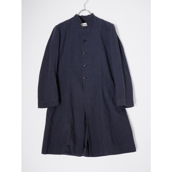 ARTS&amp;SCIENCEアーツアンドサイエンス スタンドカラーバックプリーツコットンコート ワンピー...