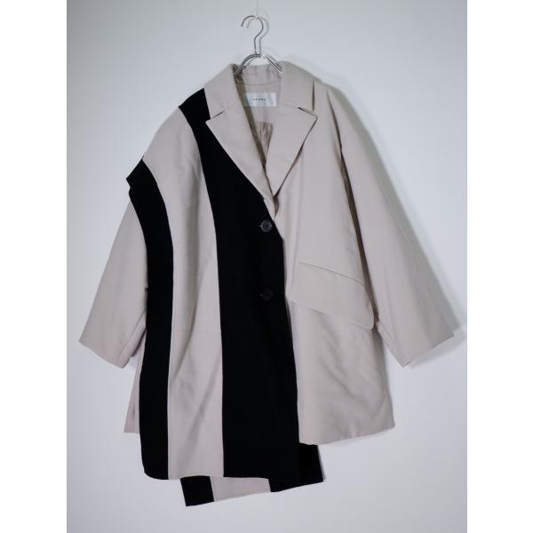 ADOREアドーア リバーコンビパテッドコート オーバーサイズジャケット[LCTA80104]