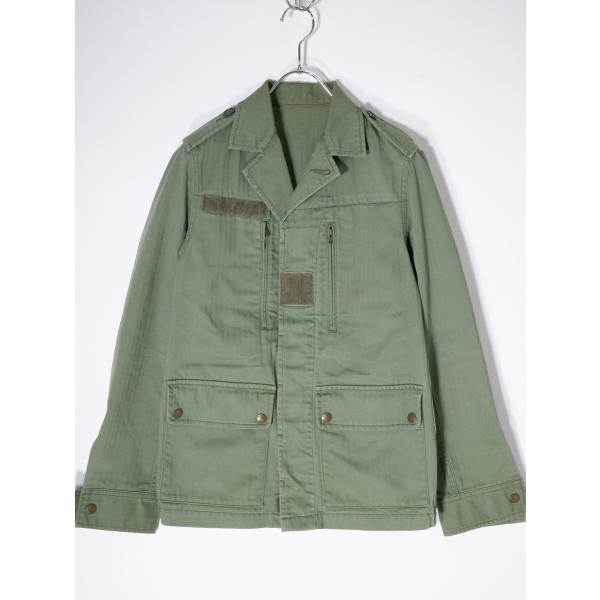 ドゥーズィエム クラスDeuxieme Classe ヘリンボーンF-2ミリタリージャケット[LJK...