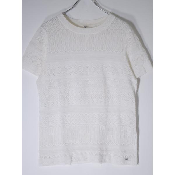 45R(45rpm 45アールピーエム) ニットレースT-SHIRT Tシャツ[LKNA68892]
