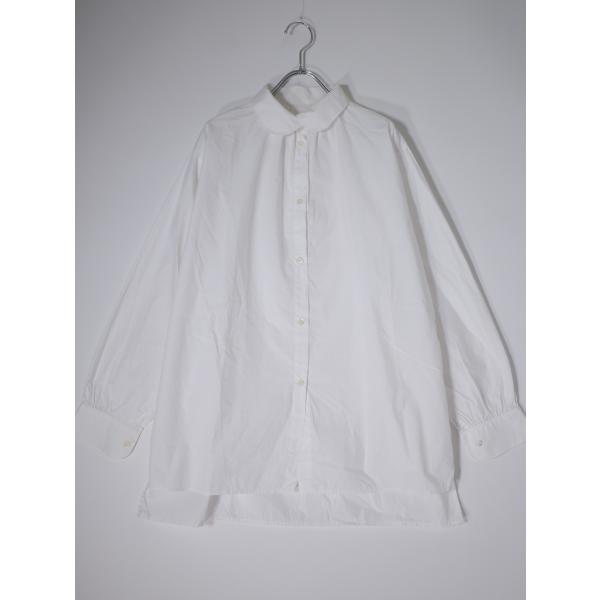 GALLEGO DESPORTESギャレゴデスポート ラウンドカラーワイドギャザーブラウス シャツ[...