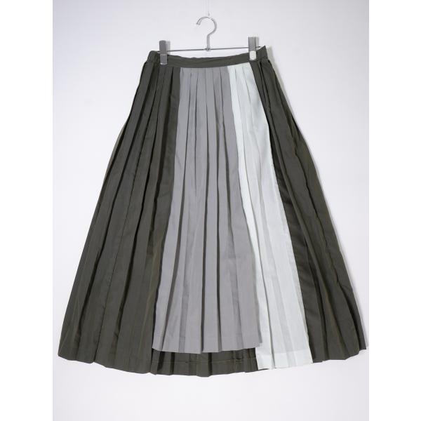 AmeriアメリAmeri VINTAGE COLOR DOCKING PLEATS SKIRTカラ...