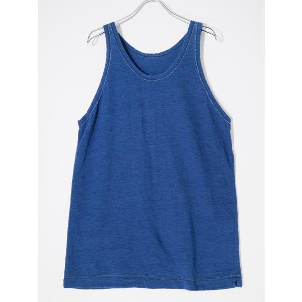 45Rフォーティファイブアール45rpm 天竺インディゴ ジンバブエコットンの908タンクトップ[L...