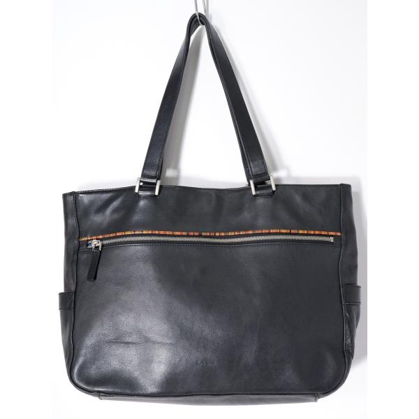 Paul Smith/ポールスミス  ZIP SIGNATURE LEATHER TOTE BAG ...