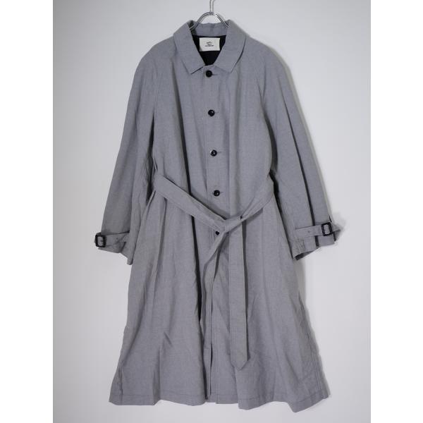 OUTILウティ MANTEAU UZES サマーウール ビッグシルエット ステンカラーコート[MC...