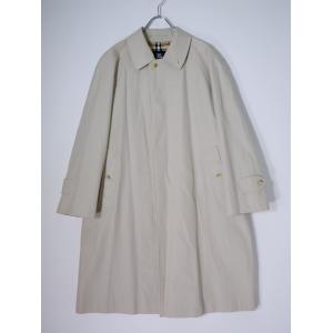 BURBERRY LONDONバーバリー ロンドン 日本製 裏地ノバチェック コットンギャバ ステンカラーバルマカーンロングコート[MCTA80787]