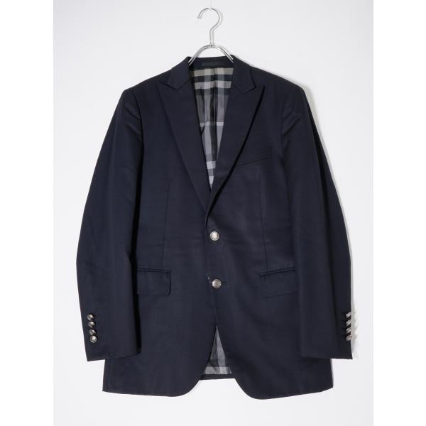 BURBERRY LONDON/バーバリー ロンドン 裏地チェック ホースマークメタルボタン ウール...