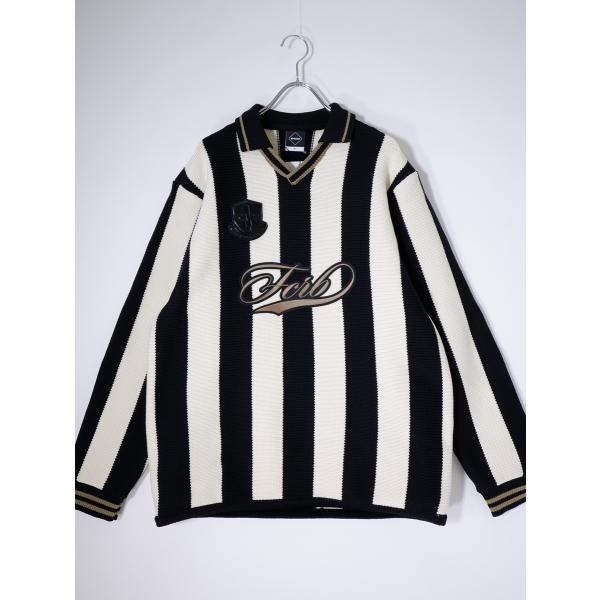 FCRBエフシーアールビーF.C.R.B. 2025AW STRIPE KNIT SHIRT ストラ...