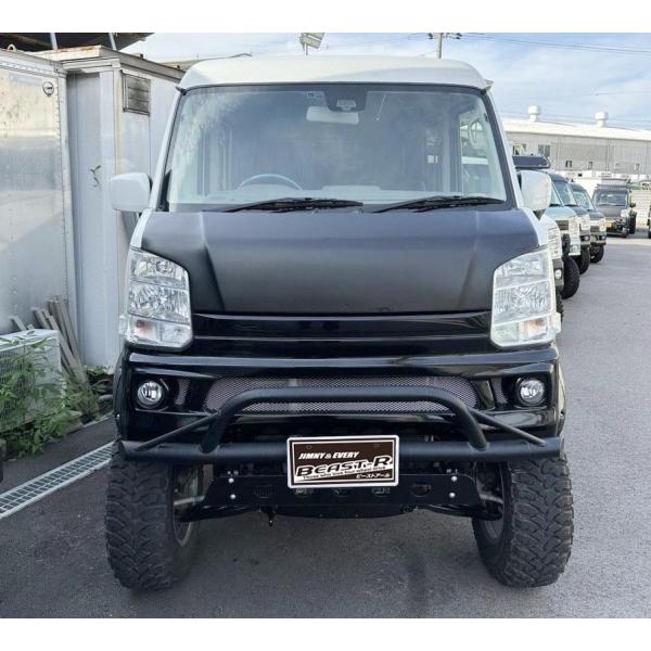 エブリィ DA17 キャッツアイ ボンネットフード DA17W/V クリア塗装　BEAST-R