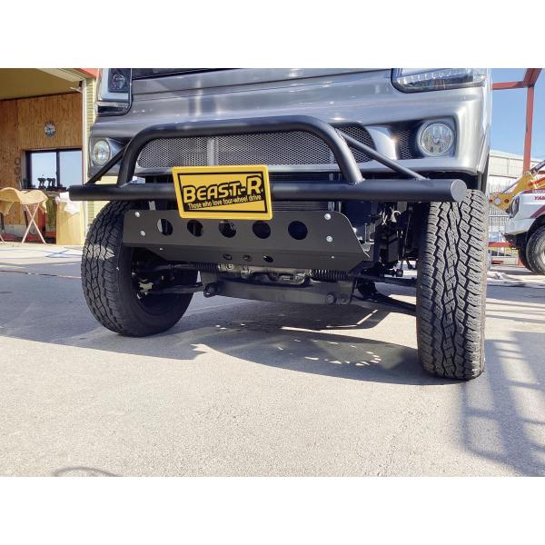 エブリィ DA17 スチールアンダーガード（取付ステー付き）BEAST-R