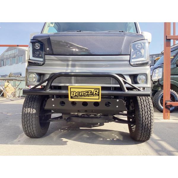 エブリィ DA17W/V フロントバンパーガード（取付ステー付き）BEAST-R