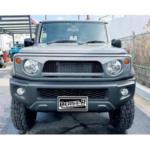 ジムニーシエラ クラッシュtypeTフロントバンパー スチール製 BEAST-R ジムニー JB64 JB74 クラッシュtypeTフロントバンパー スチール