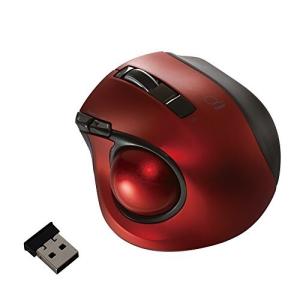 Digio2 Q 小型 トラックボール 2.4GHz ワイヤレスマウス 静音 5ボタン レッド 48362