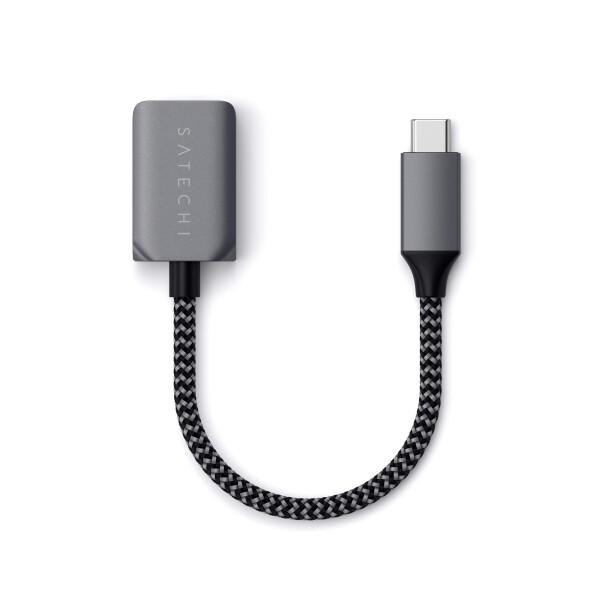 Satechi USB-C to USB-A 3.0(メス) アダプタ ケーブル 15cm (Mac...